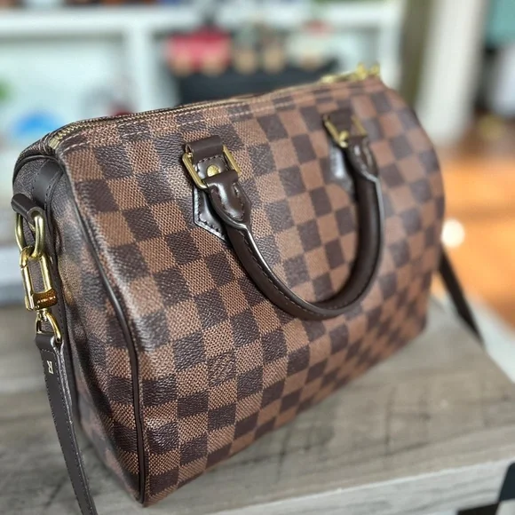 Louis Vuitton Damier Ebene Speedy Bandouliere 25 - Picture 10 of 16